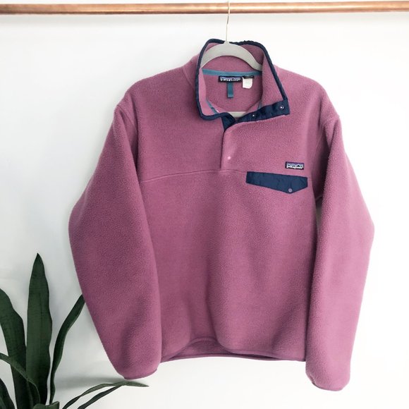 Patagonia Tops - Patagonia Purple Synchilla Snap T Pullover